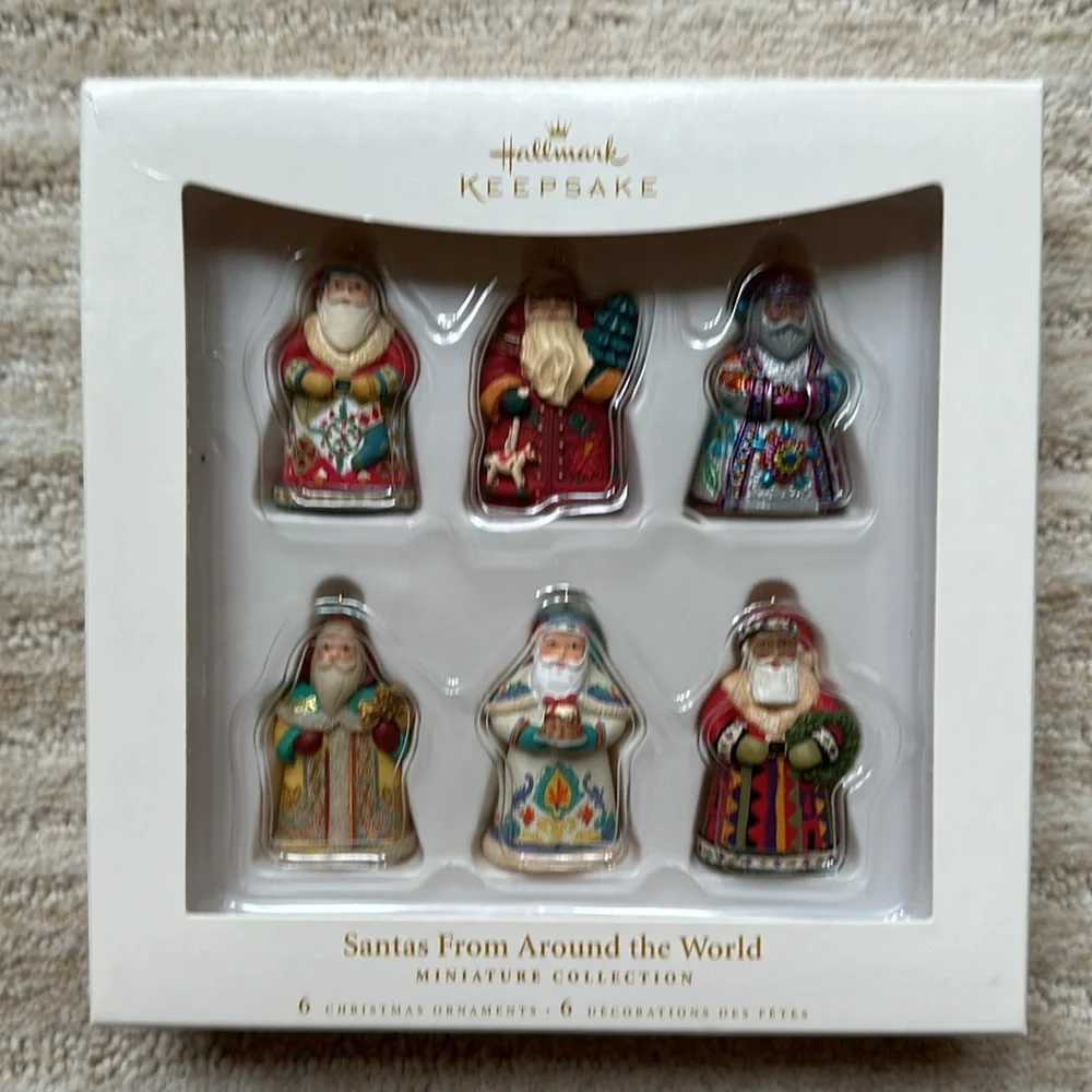 Set of Hallmark Keepsake 2006 Santa's From Around the World, Miniatures